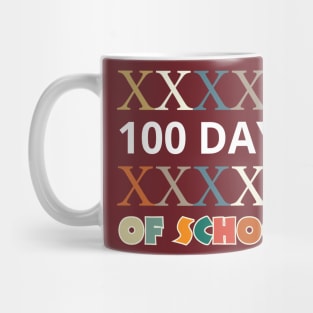 100 Days Smarter 100 Days of School Vintage roman numbers Mug